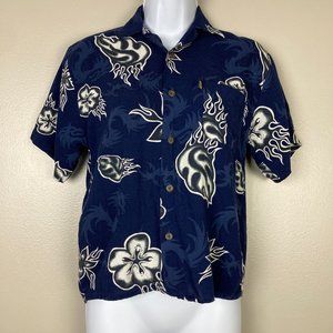 PINEAPPLE COLLECTION - S - Flaming Flowers Shirt